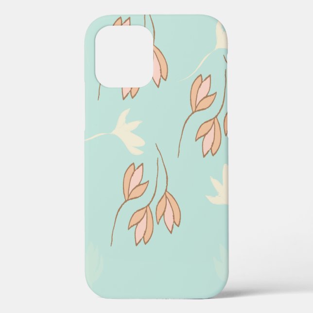 Funda de iPhone/iPad con diseño floral. (Reverso )