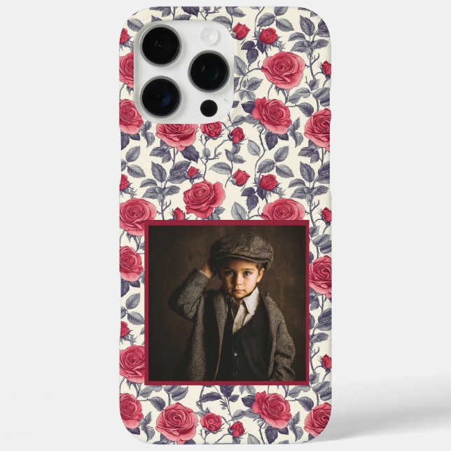Funda de iPhone personalizada con foto de rosa par (Reverso )