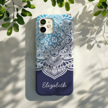 Funda de iPhone personalizada Luna Mandala