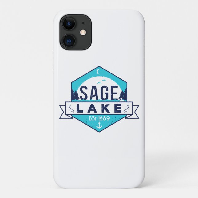 Funda de iPhone Sage Lake 11 (Reverso)