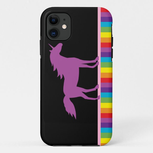 Funda de iPhone unicoránico y arcoiris 5 (Reverso)