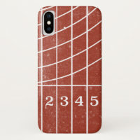 Funda de iPhone X con estilo de pista de ejecución