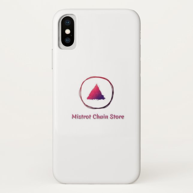 Funda de iPhone X de Mistrot Chain Store (Reverso)