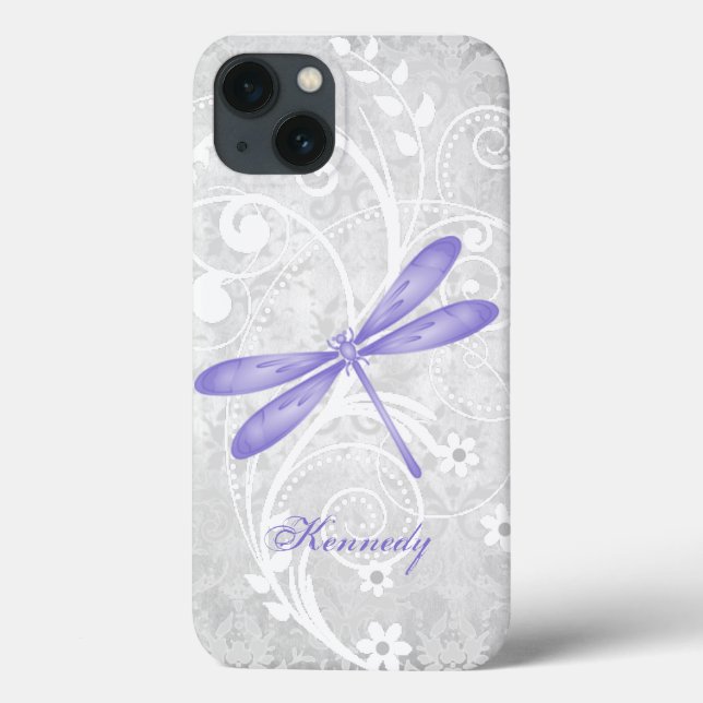 Funda de iPhone X personalizado de la mosca violet (Reverso)