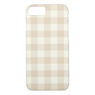 Funda de Ivory Gingham Pattern iPhone 7