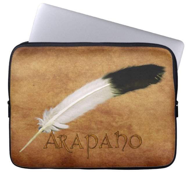 Funda de la laptop ARAPAHO Native American Feather (Frente)