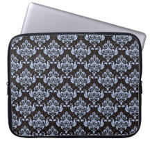 Funda de la laptop Blue Damask