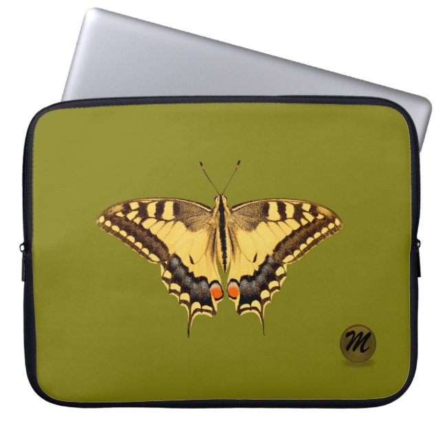 Funda de la laptop para mariposa de cola Swallowta (Frente)