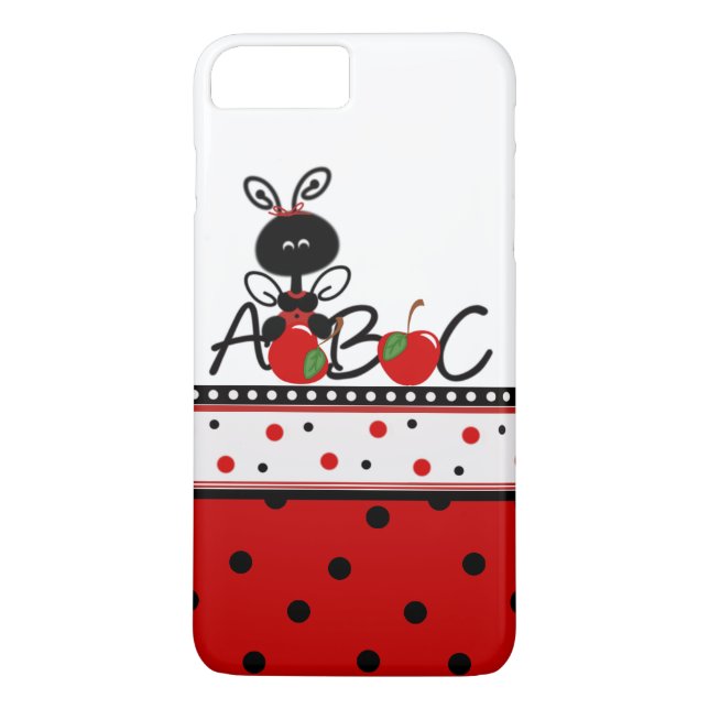 Funda de Ladybug y Polka Dots iPhone 7 Plus (Reverso)