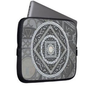 Funda de laptops de Cáncer Mandala