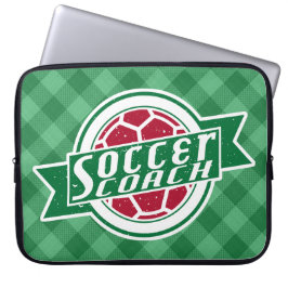 Funda de laptops de entrenador de fútbol