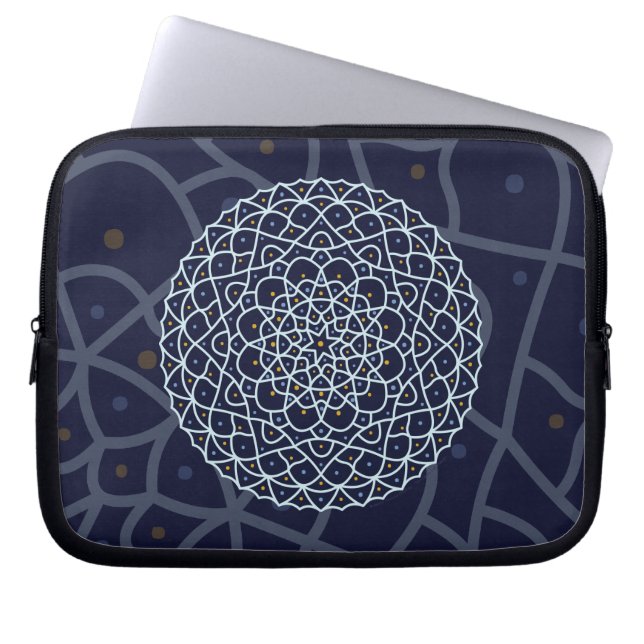Funda de laptops nocturnas celestes (Frente)