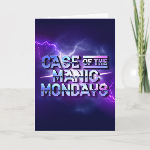 Funda de los lunes maníacos / tarjeta doblada