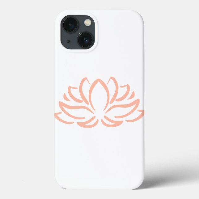 Funda de Lotus Flower Iphone 13: Iphone Inspirador (Reverso)