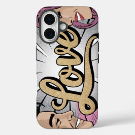 Funda de Love Comic Romantic Image iPhone 16