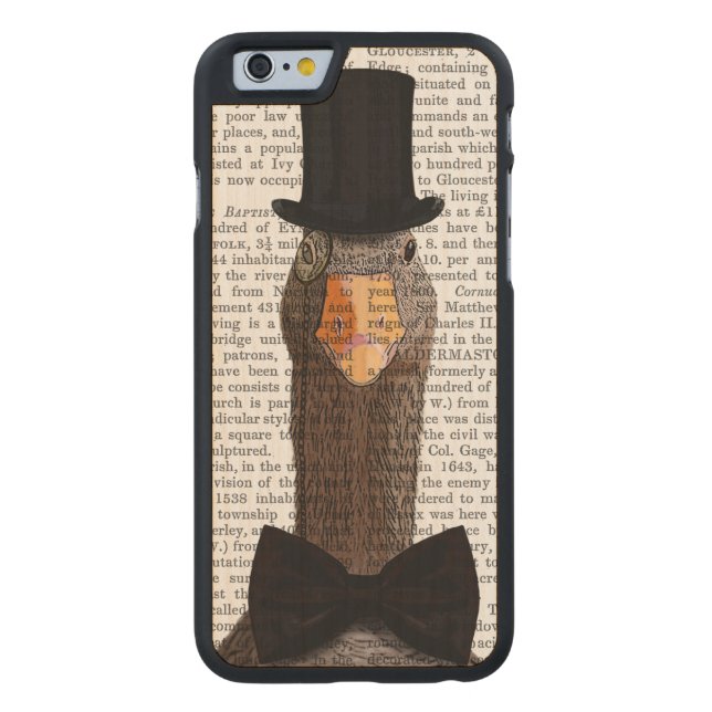 Funda De Madera Para iPhone De Carved Cabeza distintiva 2 (Reverso)
