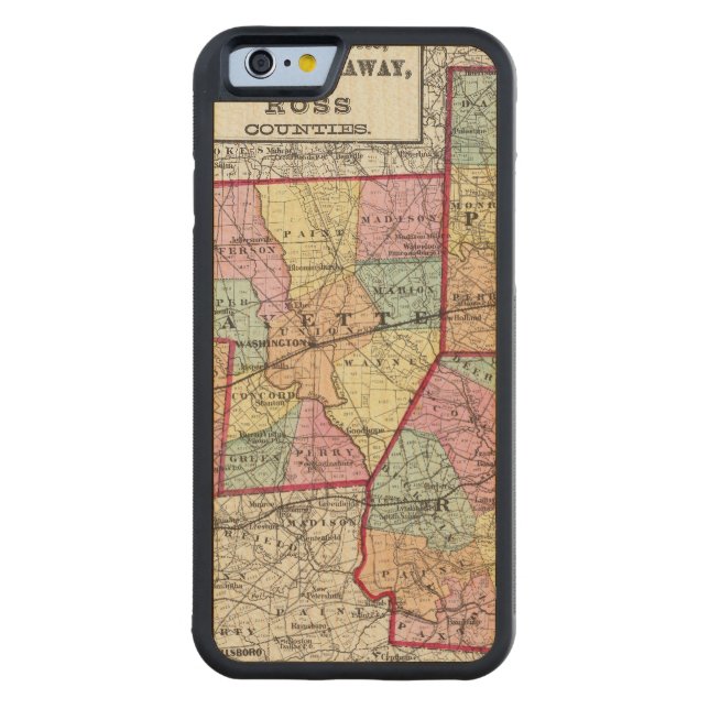 Funda De Madera Para iPhone De Carved Condados de Ross (Reverso)