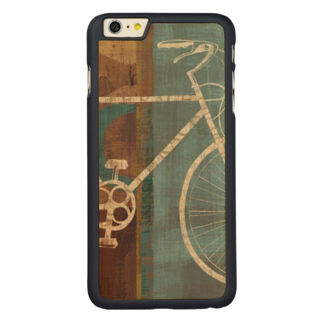 Funda De Madera Para iPhone De Carved Fractura lejos (Reverso)