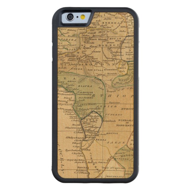 Funda De Madera Para iPhone De Carved Mapa de África de Worcester (Reverso)