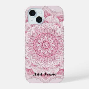 Funda de Mandala rosa árabe