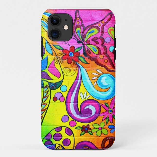 funda de mariposa colorida (Reverso)