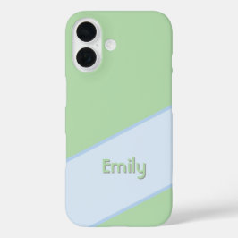 Funda de menta de verano con nombre personalizado