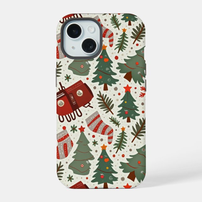 funda de Navidades para iPhone 15 (Reverso )