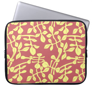 Funda de neoprene para portátil con diseño de hoja