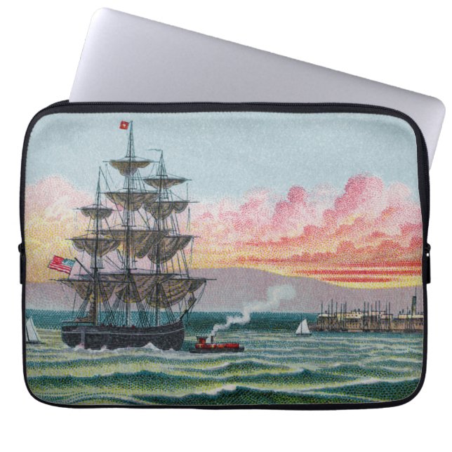Funda de neopreno para portátil Martha's Vineyard (Frente)