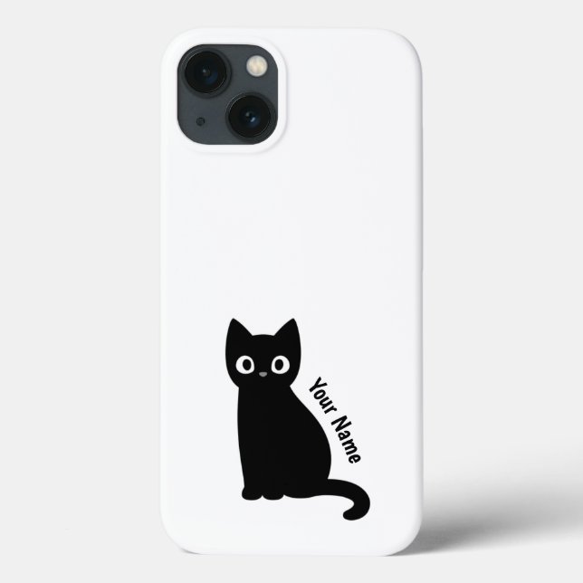 Funda de nombres personalizados de Cat (Reverso)