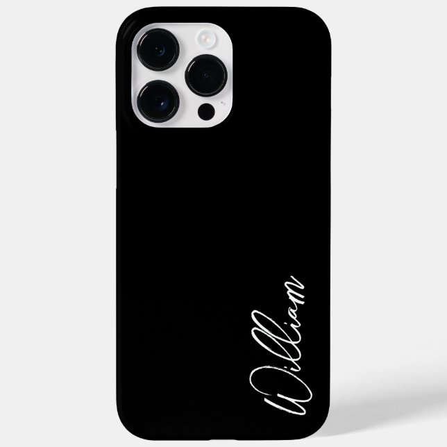 Funda de nombres personalizados de guión moderno - (Reverso)