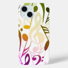 Funda de notas musicales iPhone 15