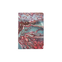 Arte de fluido abstracto gris rojo