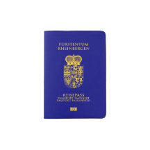 Cubierta del pasaporte Rheinbergen - azul