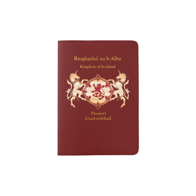 Funda De Pasaporte Cubierta Deluxe Independant Scotland Passport (Anverso)