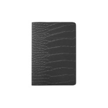 Elegante piel de cocodrilo negro