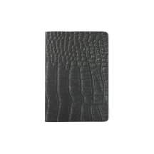 Elegante piel de cocodrilo negro