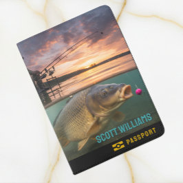 Funda De Pasaporte Fiherman Passport, Name, Holiday, Carp Fishing