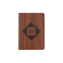 Iniciales Monogramadas Ejecutivas| Grano de madera