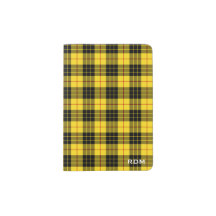 Monograma de Clan MacLeod Amarillo y Tartán Negro