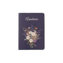 Nombre personalizado Viaje Flor silvestre elegante