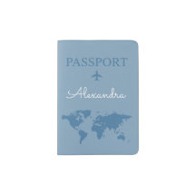 Personalized Leather Passport Holder – Custom Name