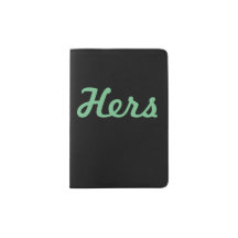 Titular de pasaporte de Black and Mint Hers