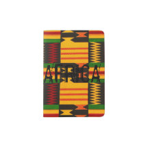 Titular de pasaporte de diseño impreso africano