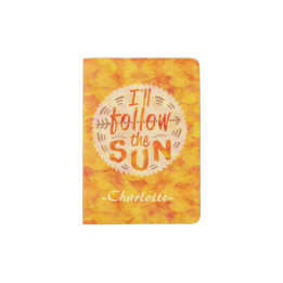 Funda De Pasaporte Vacaciones de verano personalizadas seguir el sol