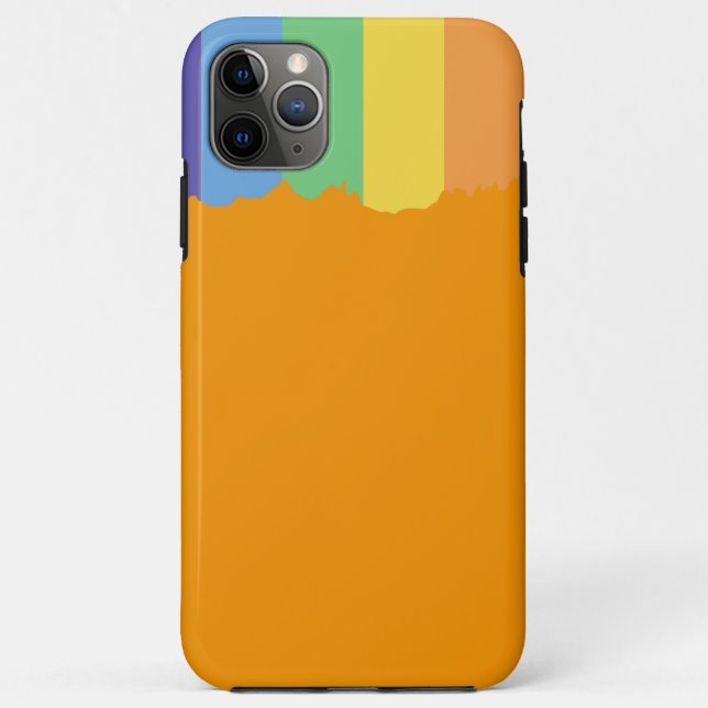 Funda de patrón de arcoiris para iPhone 11 Pro Max (Reverso)