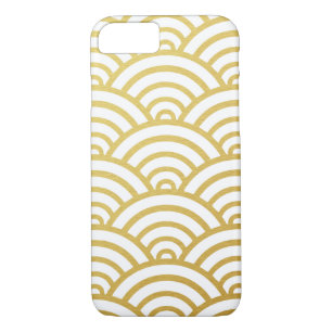 Funda de patrón de vieira dorada para iPhone 7