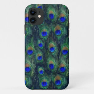 funda de pavo real de plumas de iphone