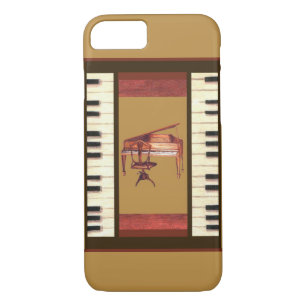 Funda de Piano Keys Border Antique Piano iPhone 7