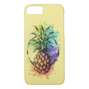 Funda de piña tropical colorida